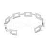 Non-Tarnish 304 Stainless Steel Hollow Rectangle Cuff Bangles BJEW-H322-01P-3