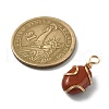 Natural Mixed Gemstone Copper Wire Wrapped Pendants PALLOY-JF02251-3