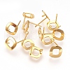 304 Stainless Steel Stud Earring Findings STAS-G176-03G-1