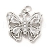 Rack Plating Brass Cubic Zirconia Pendants KK-K270-15P-1