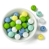 35Pcs Food Grade Eco-Friendly Silicone Focal Beads SIL-FS0001-22E-2