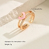 Fashionable Cute Brass Cubic Zirconia Cuff Rings XX5517-5