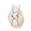 Natural White Shell Pendants SSHEL-C009-03P-1