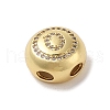 Rack Plating Brass & Cubic Zirconia Pendants KK-Z047-07G-Q-RS-2