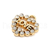 UV Plating Alloy Rhinestone Pendants PALLOY-D026-16G-2