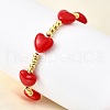 Valentine's Day ABS Imitation Pearl Beads Stretch Bracelets for Women BJEW-D317-08A-G-3