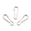 201 Stainless Steel Keychain Clasps STAS-C044-05B-P-2