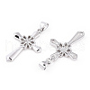 Rhodium Plated 925 Sterling Silver Pendants STER-T007-42P-2