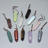 Natural & Synthetic Mixed Stone Big Pointed Pendants G-L516-25-1