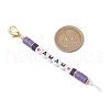 Mother's Day Pcs Polymer Clay & Acrylic Letter Mama Pendant Decorations HJEW-JM02959-4