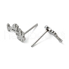 Tarnish Resistant Unisex 304 Stainless Steel Stud Earrings EJEW-E254-02P-2