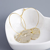S925 Sterling Silver Heart Hoop Earrings WG5989-3