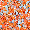 Electroplate Glass Seed Beads GLAA-SZC0007-08-2