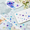 SUNNYCLUE 15 Styles Transparent Acrylic Rhinestone Cabochons MACR-SC0001-39-4