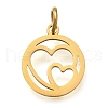 304 Stainless Steel Charms STAS-Z119-08G-1