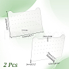 Clear Acrylic Slant Back Earring Storage Rack EDIS-WH0001-04D-2