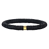 Polymer Clay Heishi Surfer Stretch Bracelet with 304 Stainless Steel Beaded BJEW-SW00112-01-1