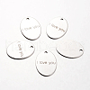 Non-Tarnish Spray Painted Stainless Steel Pendants STAS-I048-L24-1
