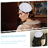 Cloth Flat Round Fascinator Hat Base for Millinery AJEW-WH0083-18D-5
