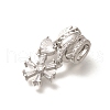 Brass Micro Pave Cubic Zirconia Pendants KK-C085-10P-2