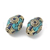 Brass Beads KK-H075-02AG-01-2