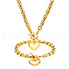 Heart Stainless Steel Pendant Necklaces & Charm Bracelets Sets FS-WG8EF15-02-2