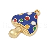 Alloy Enamel Pendants PALLOY-V003-04G-01-2