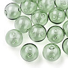 Transparent Blow High Borosilicate Glass Globe Beads X-GLAA-T003-09D-4