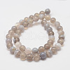 Natural Striped Agate/Banded Agate Bead Strands G-K155-D-8mm-02-2