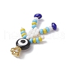 Baking Paint Glass Seed Beaded Human Pendants PALLOY-MZ00653-03-4
