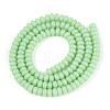 Opaque Spray Painted Glass Beads GLAA-ZX008-4mm-18U-2