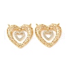 Brass Micro Pave Cubic Zirconia 2-Loop Pendants ZIRC-P106-29G-2