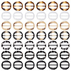 24Pcs 6 Colors Resin Buckle Clasps RESI-FG0001-02-1