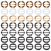 24Pcs 6 Colors Resin Buckle Clasps RESI-FG0001-02-1