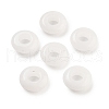 Natural White Jade European Beads G-C134-01F-1