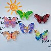 Transparent Resin Enamel Cabochons CRES-D308-04-1
