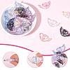 SOFPLATE 40pcs 5 Colors Transparent Acrylic Heart Wing Beads AJEW-SP0001-10-6