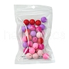 35Pcs Food Grade Eco-Friendly Silicone Focal Beads SIL-FS0001-22D-6