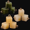 ARRICRAFT 24Pcs 3 Colors Natural Jade Charms G-AR0006-18-1