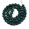 Dyed Natural White Jade Beads Strands G-T139-8mm-60-19-2
