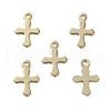Brass Tiny Cross Charms KK-L205-09-B-2