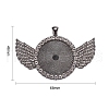 Alloy Big Pendants Cabochon Settings FIND-YW0001-20A-B-2