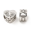 Rack Plating Alloy Rhinestone European Beads PALLOY-P289-53P-1