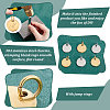  60Pcs 2 Colors 304 Stainless Steel Charms STAS-PH0005-88-4