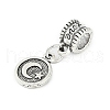 Rack Plating Brass European Dangle Charms KK-R200-14AS-2