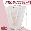 Mother's Day Trapezoid Paper Flower Gift Tote Bags with Plastic Visible Window ABAG-WH0045-25C-2