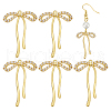 BENECREAT 6Pcs Brass with Rhinestone Pendants KK-BC0014-26G-1