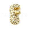 Rack Plating Brass Clear Cubic Zirconia Pendants KK-S378-01G-F-1