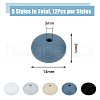 DICOSMETIC 60Pcs 5 Colors Food Grade Eco-Friendly Silicone Beads SIL-DC0001-37-2