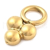 Ion Plating(IP) 304 Stainless Steel Charms STAS-P379-04D-G-2